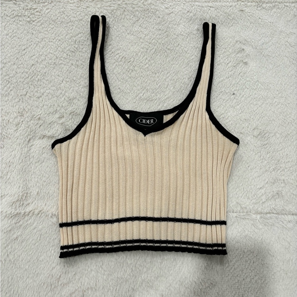 black and tan cider tank top